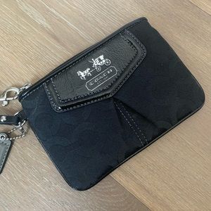 Black Coach Wristlet (Never Used)